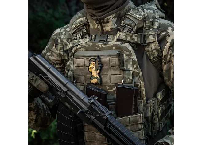 Нашивка M-Tac Tactical Girl N4  PVC Blonde Фото 2